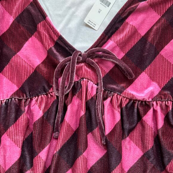 Maeve (Anthropologie) Velvet Babydoll Top - Size M - Picture 7 of 8